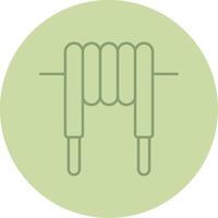 Inductor Line Circle Multicolor Icon vector