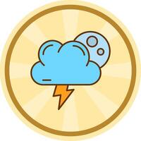 Forecast Comic circle Icon vector