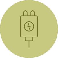Adapter Line Circle Multicolor Icon vector