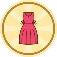 Sundress Comic circle Icon vector