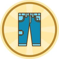 Jeans Comic circle Icon vector