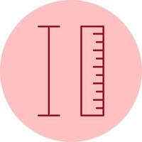 Measurement Line Circle Multicolor Icon vector