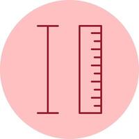 Measurement Line Circle Multicolor Icon vector