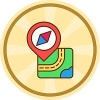 Navigation Comic circle Icon vector