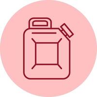 Canister Line Circle Multicolor Icon vector