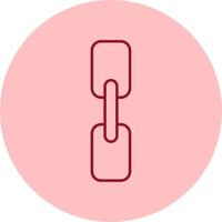 Chain Line Circle Multicolor Icon vector