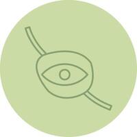 Eyepatch Line Circle Multicolor Icon vector