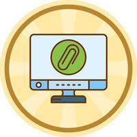 Clip Comic circle Icon vector