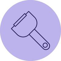 Peeler Line Circle Multicolor Icon vector