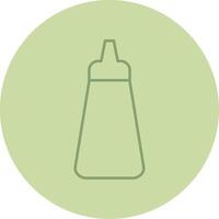 Ketchup Line Circle Multicolor Icon vector