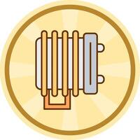 Heater Comic circle Icon vector