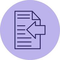 Import Line Circle Multicolor Icon vector