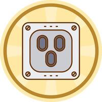 Outlet Comic circle Icon vector