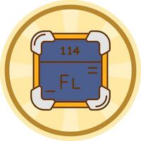 Flerovium Comic circle Icon vector