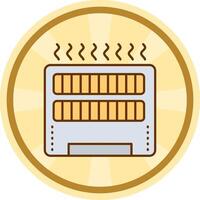 Heater Comic circle Icon vector