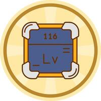 Livermorium Comic circle Icon vector