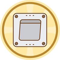 Swtich Comic circle Icon vector