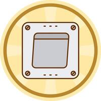 Swtich Comic circle Icon vector