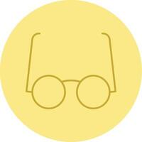 Goggles Line Circle Multicolor Icon vector