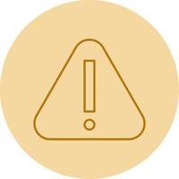 Warning Line Circle Multicolor Icon vector