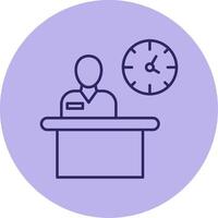 Break Line Circle Multicolor Icon vector