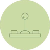 Joystick Line Circle Multicolor Icon vector