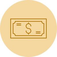 Money Line Circle Multicolor Icon vector