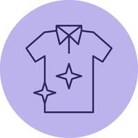 T Shirt Line Circle Multicolor Icon vector
