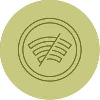 Disconnected Line Circle Multicolor Icon vector