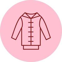 Pull Over Line Circle Multicolor Icon vector