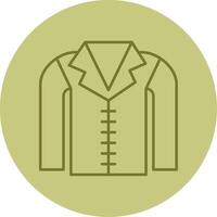 Coat Line Circle Multicolor Icon vector