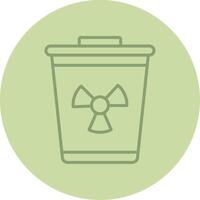 Toxic Waste Line Circle Multicolor Icon vector