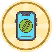 Clip Comic circle Icon vector