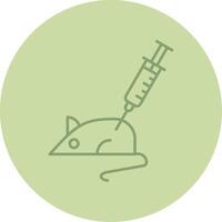 Animal Testing Line Circle Multicolor Icon vector