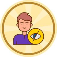 Disabled Comic circle Icon vector