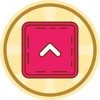 Chevron Comic circle Icon vector