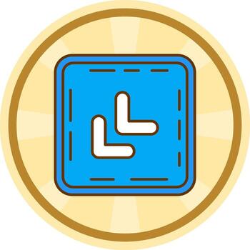 Chevron Comic circle Icon vector