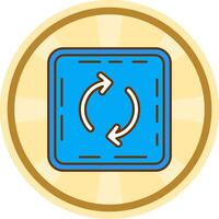 Loop Comic circle Icon vector