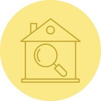 House Inspection Line Circle Multicolor Icon vector