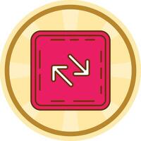 Swap Comic circle Icon vector