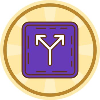 división cómic circulo icono vector