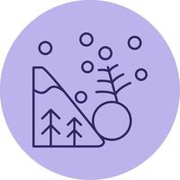 Avalanche Line Circle Multicolor Icon vector