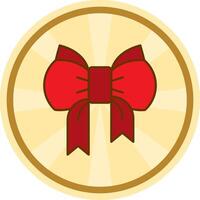 Ribbon Comic circle Icon vector