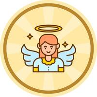 Angel Comic circle Icon vector