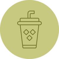 Juice Line Circle Multicolor Icon vector