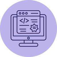 Pop Up Line Circle Multicolor Icon vector