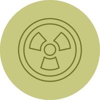 Nuclear Line Circle Multicolor Icon vector