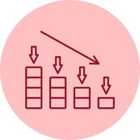 Crash Line Circle Multicolor Icon vector
