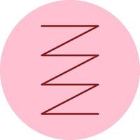 Spring Line Circle Multicolor Icon vector