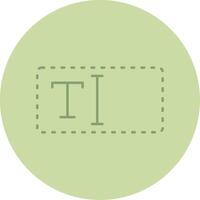 Text Box Line Circle Multicolor Icon vector